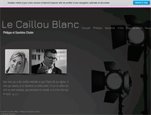 Tablet Screenshot of lecailloublanc.com